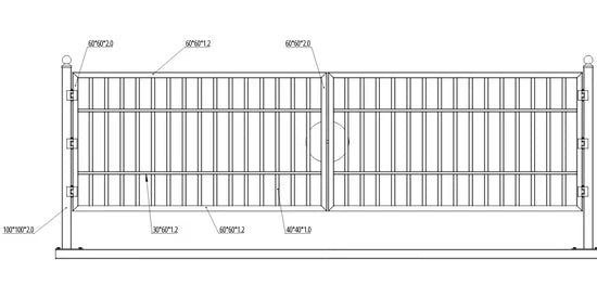 20 ft Heavy-Duty  Farm Gate - C