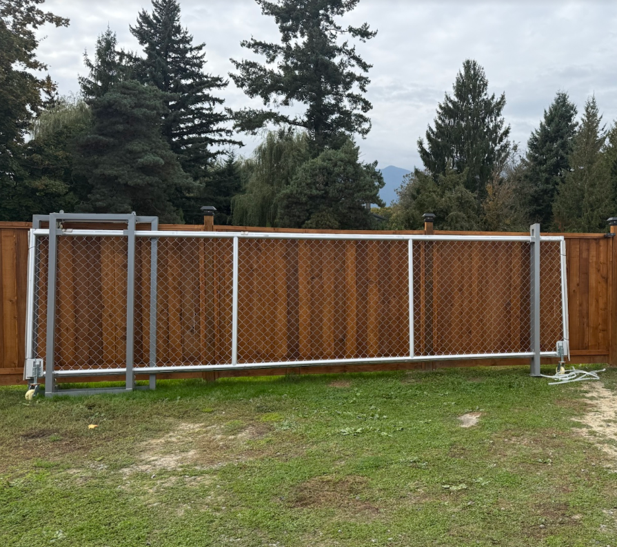 20ft Industrial Style Sliding Metal Gate