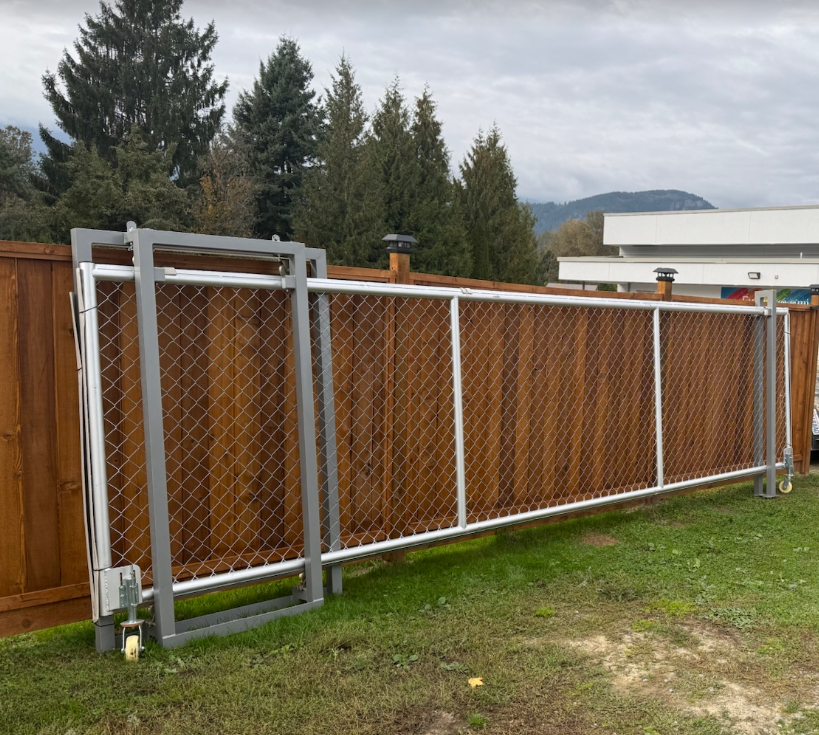 20ft Industrial Style Sliding Metal Gate