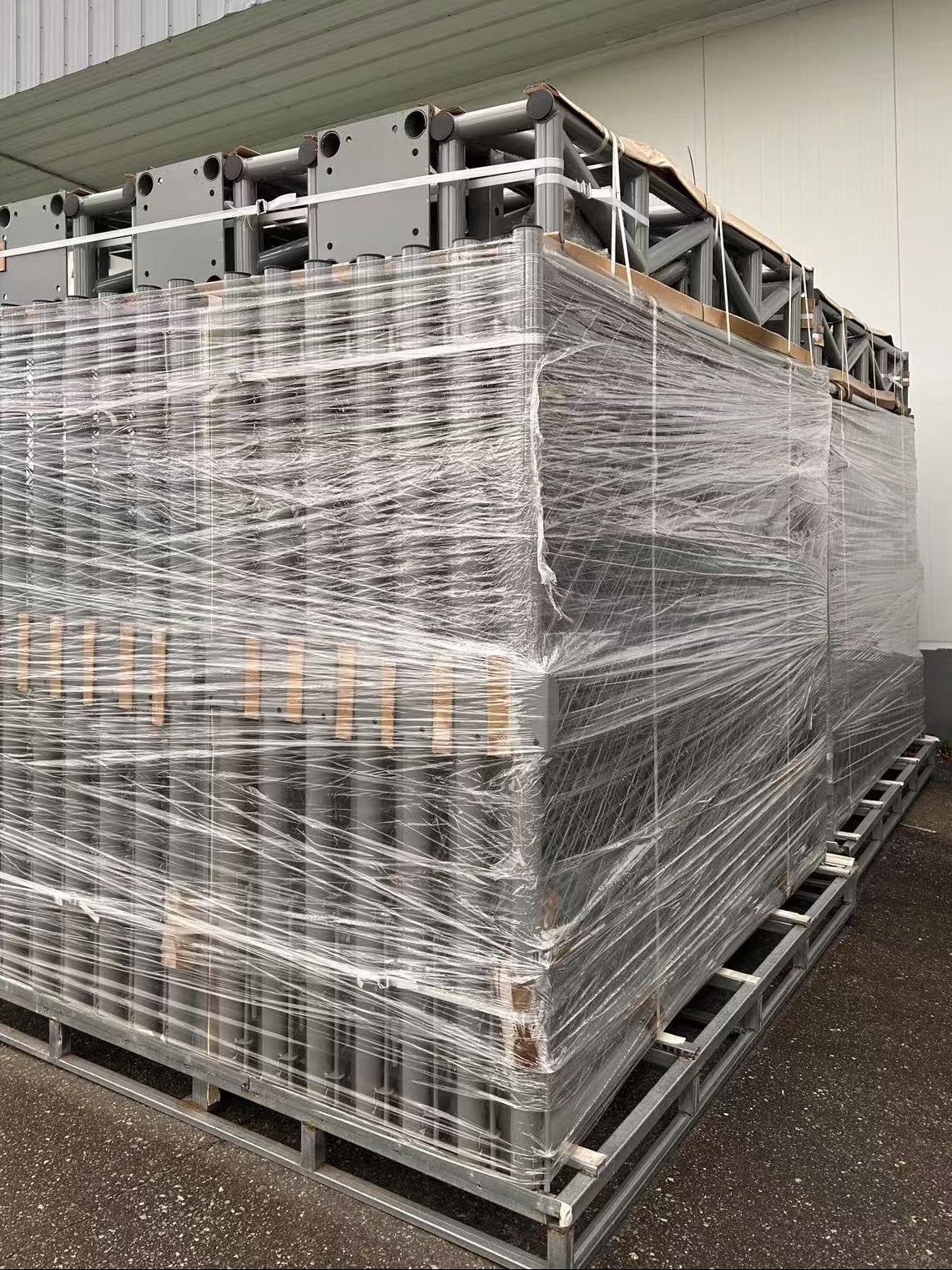 20FTx6FT Industrial Dual Swing Gate with Heavy-Duty Posts